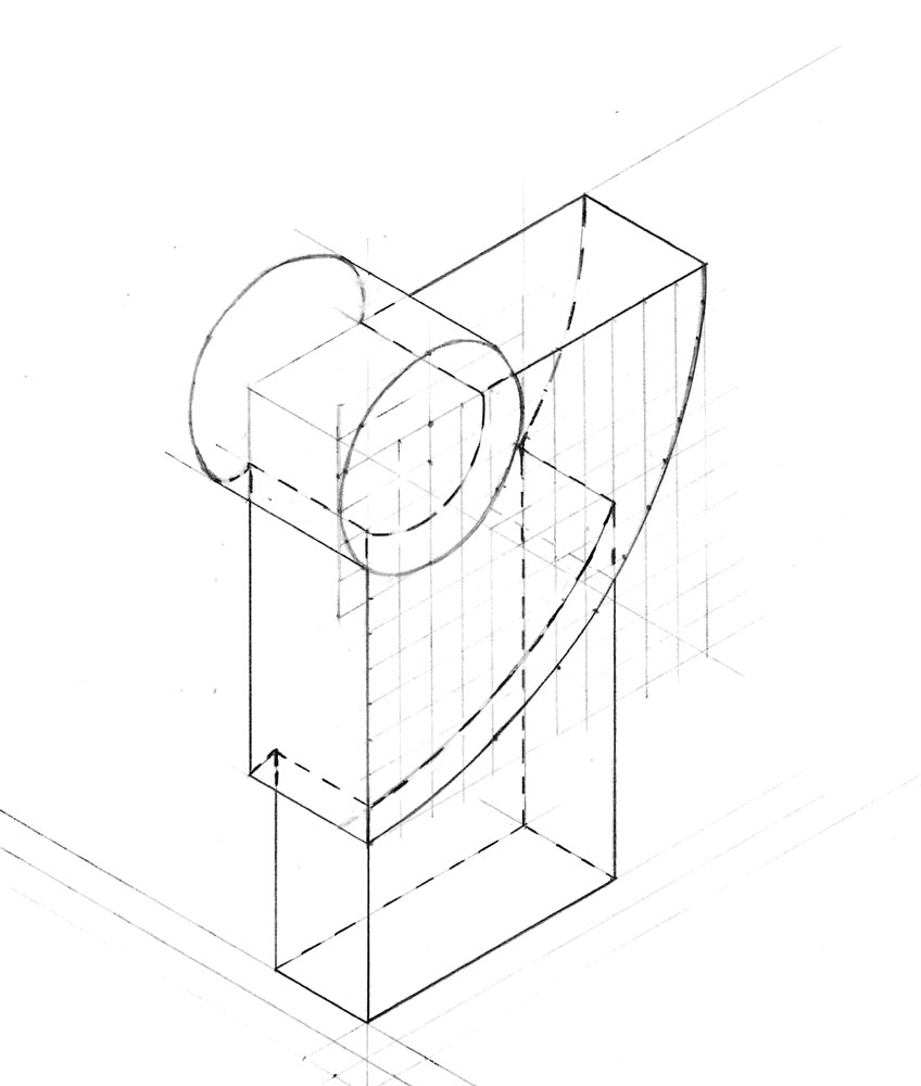 Konzept für einen modernen Grabstein